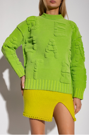 GenesinlifeShops Spain - Green Chenille sweater Bottega Veneta